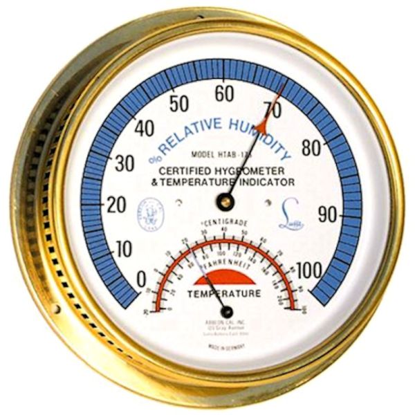 Headwind Consumer Products HW840-1280 $33.60 - 12 1/2W x 1 3/4D x 12  1/2H EZRead Solar Dial Thermometer & Hygrometer, Basic